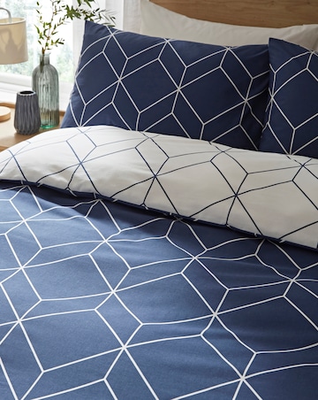 Oberon Navy Duvet Set
