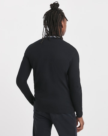 BOSS Classic Long Sleeve Plisy Polo - Dark Blue