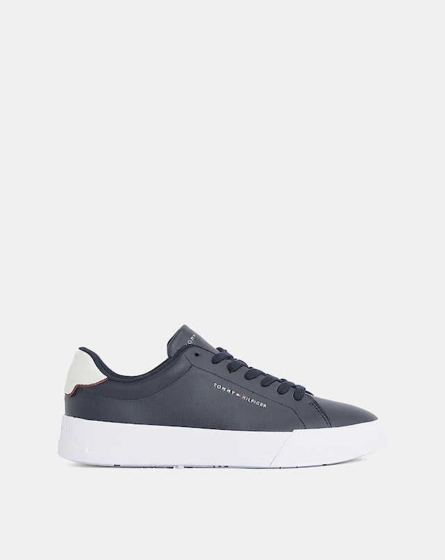 Tommy Hilfiger Court Leather Trainers - Navy