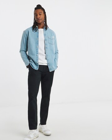 Calvin Klein Jeans Long Sleeve Essential Denim Shirt - Light Blue