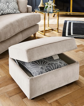 Joanna Hope Tilly Chenille Storage Footstool