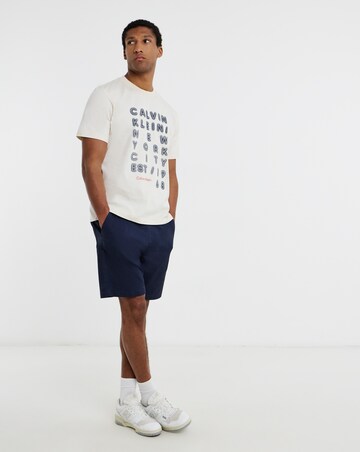 Calvin Klein Jeans Short Sleeve Lights Graphic T-Shirt - Ecru
