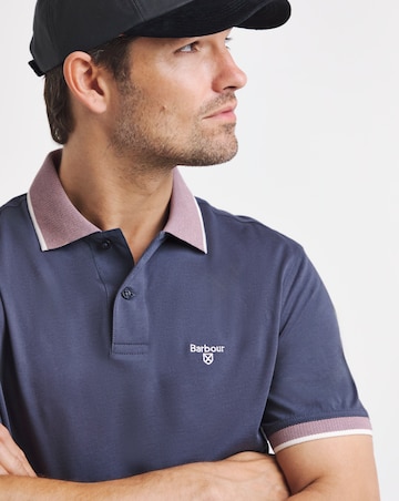 Barbour Short Sleeve Cornsay Polo Shirt - Washed Navy