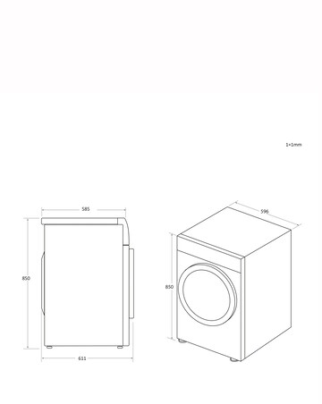 Hoover H-DRY 500 NDEH10A2TCE80 10kg Heat Pump Tumble Dryer White + Install