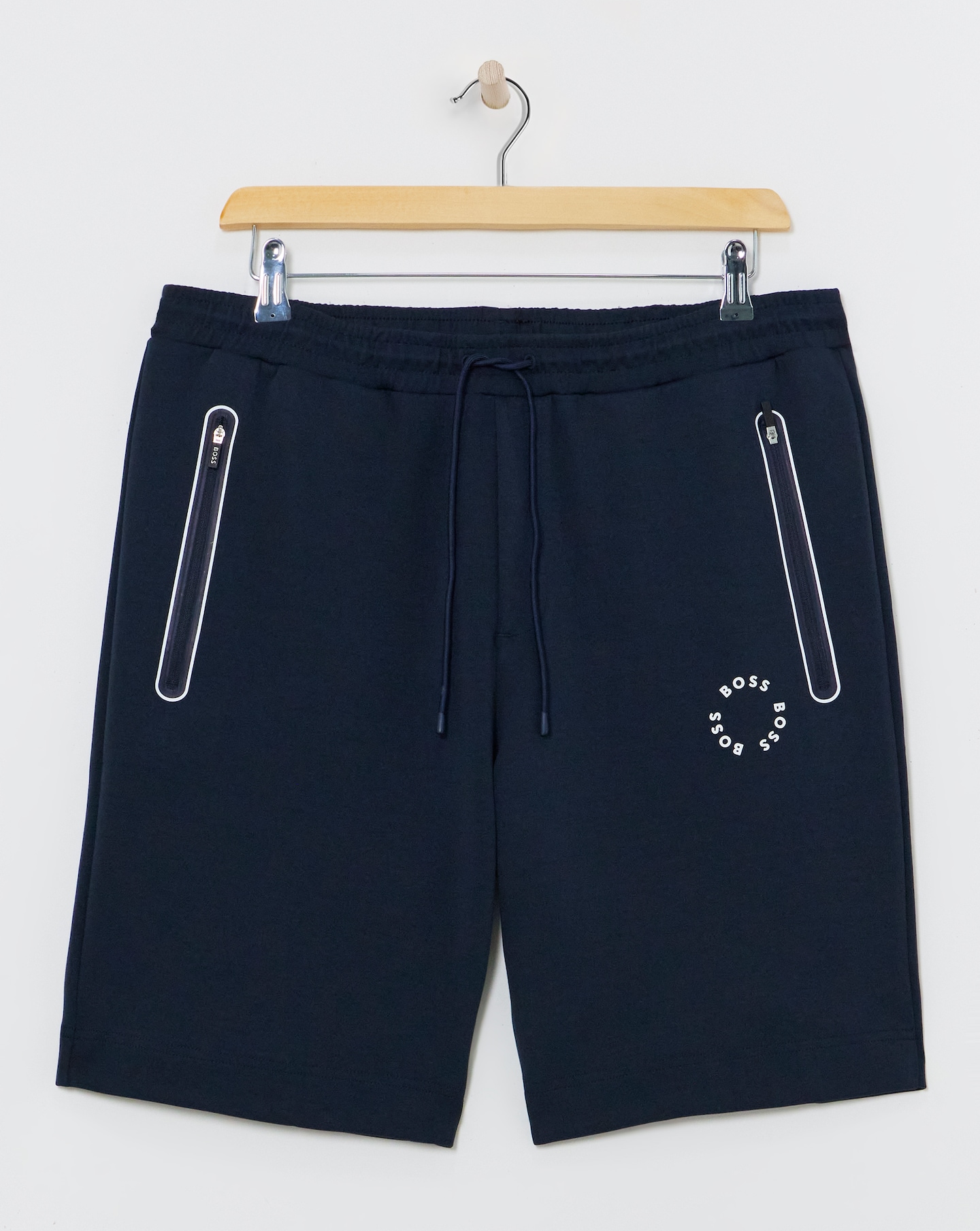 BOSS Navy Circle Logo Sweat Short