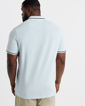 Jack & Jones Paulos Tipped Polo - Light Blue