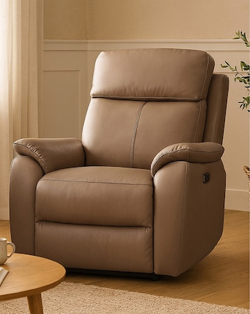 Aspire Kingsmere Leather Power Recliner Armchair