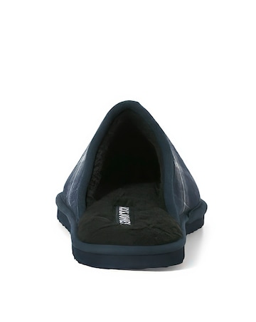 Jack & Jones Dudley Checked Slipper - Navy