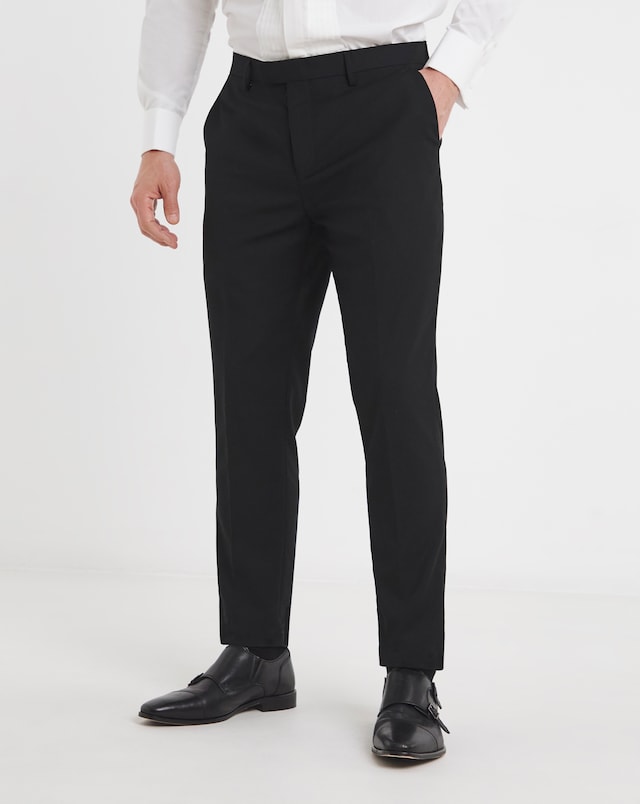 Men's Black Suit Trousers | Black Suit Pants | Jacamo