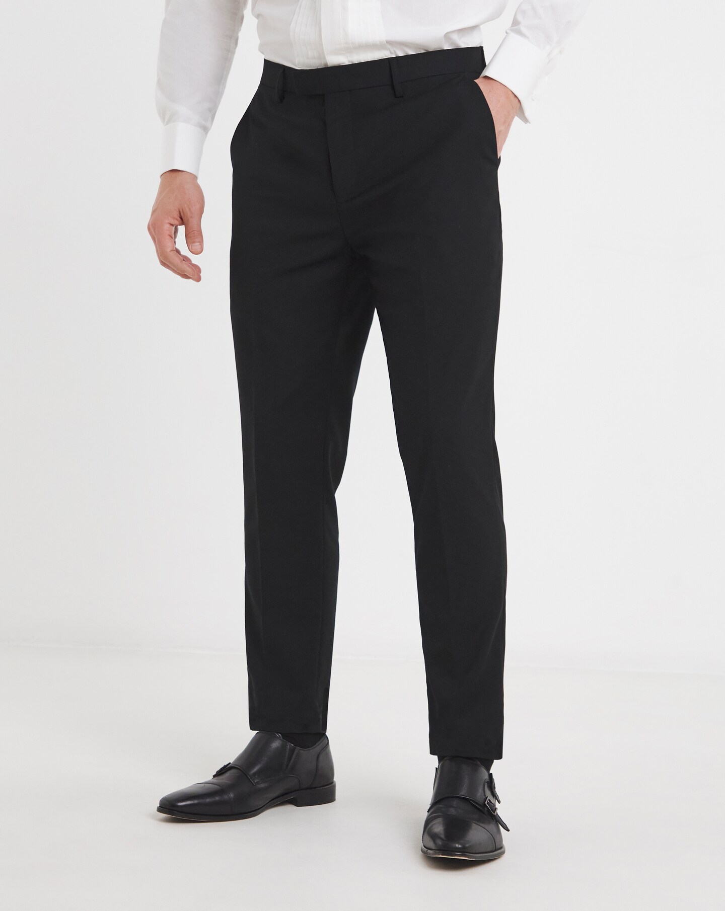 Premium Textured Tuxedo Trouser
