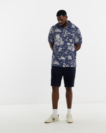 Polo Ralph Lauren Short Sleeve Printed Polo - Navy