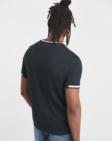 Lyle & Scott Short Sleeve Half Tipped T-Shirt - Navy