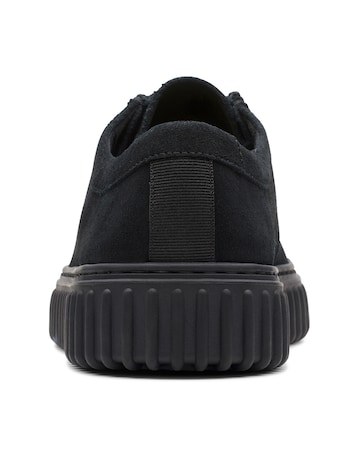 Clarks Torhill Lo Suede Shoes - Black