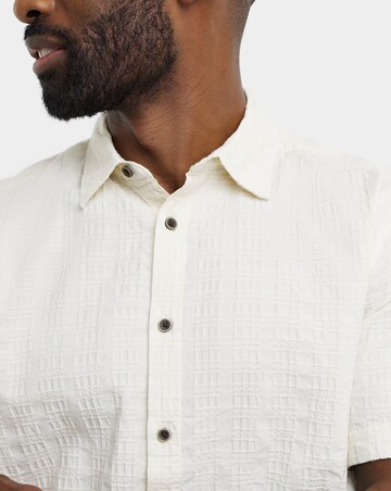 Only & Sons Textured Wilson Shirt - Cream