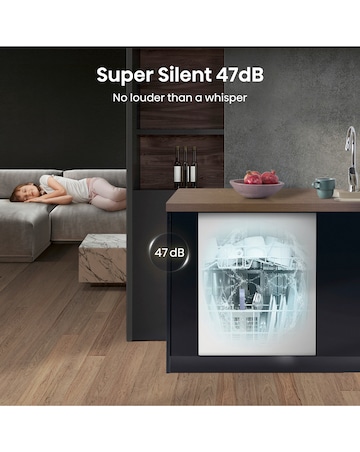 Hisense HV642E90UK Fully Integrated Full Size Dishwasher 13 Place Settings White