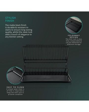 Swan Stealth Collapsible Dish Rack