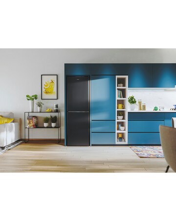 Candy CCT3L517EBK-1 175cm Low Frost Fridge Freezer Black + Install
