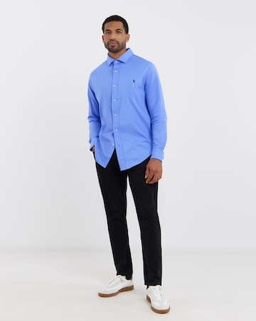 Polo Ralph Lauren Long Sleeve Stretch Jersey Shirt - Blue