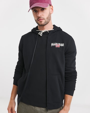 Napapijri Aylmer Full Zip Hoodie - Black