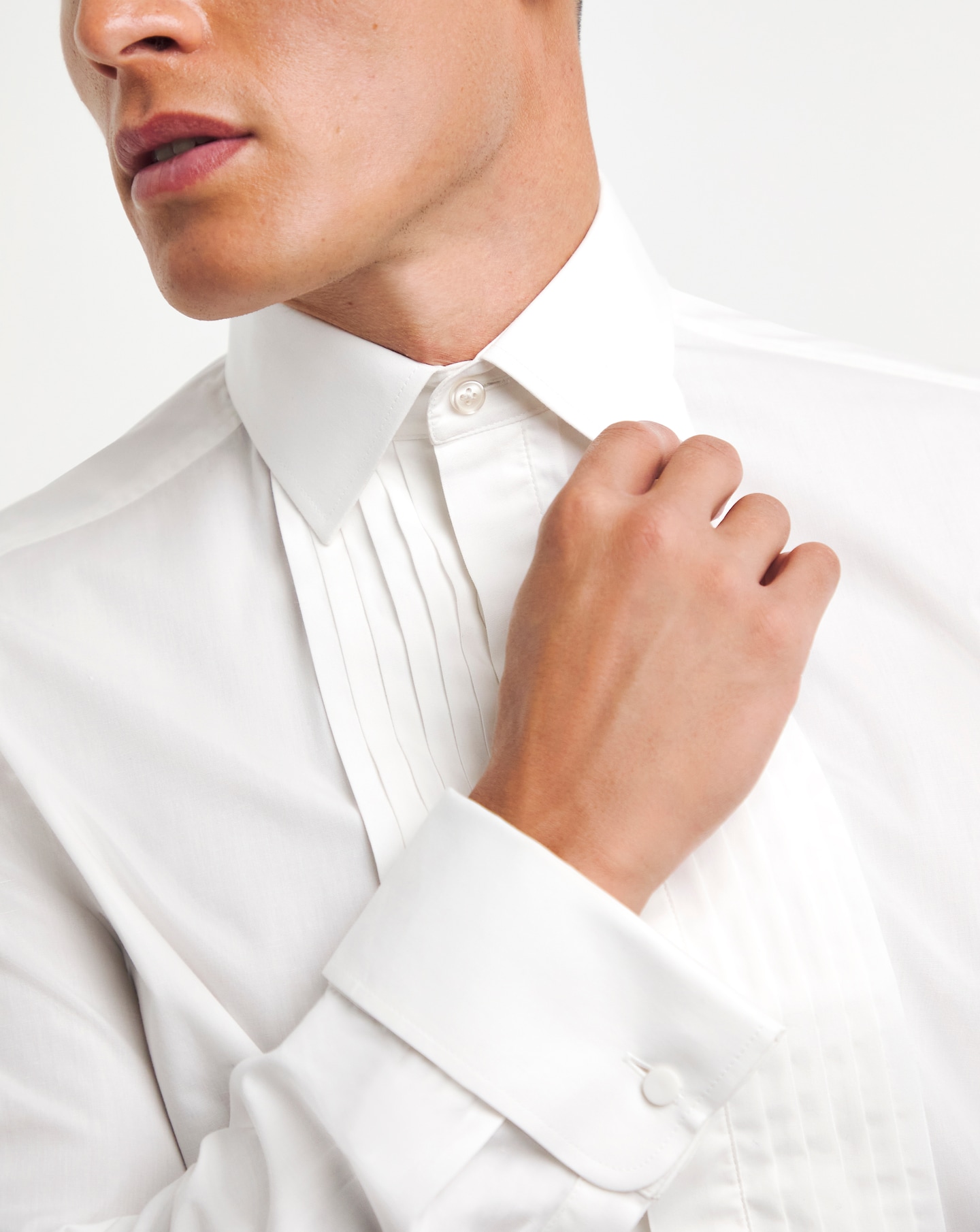 Dinner shirt white deals