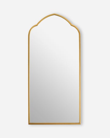 Gold Arched Leaner Mirror