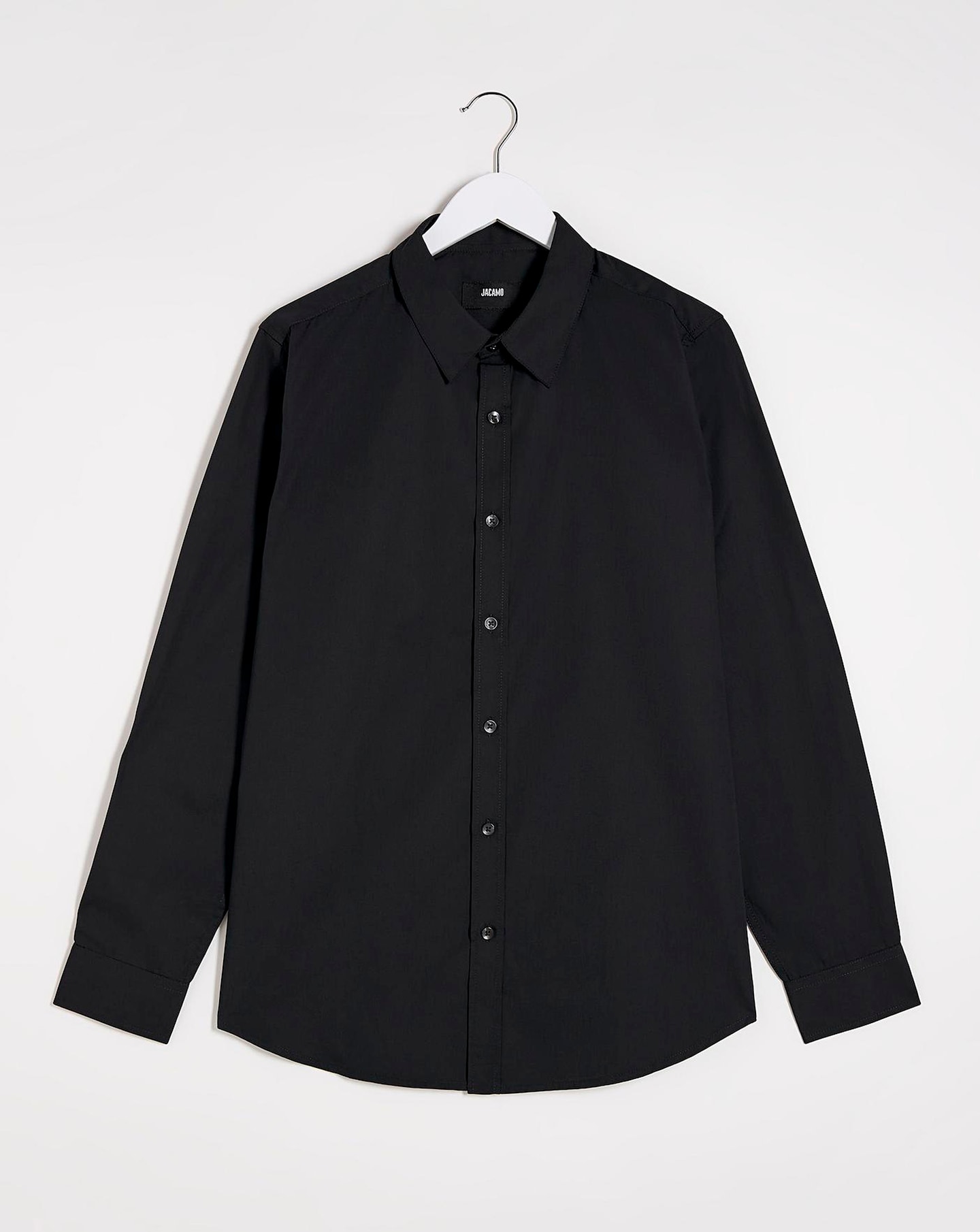 Black Long Sleeve Formal Shirt Reg
