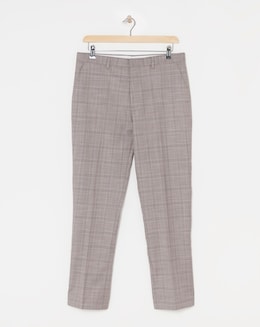 Jordan Burgundy Check Suit Trouser