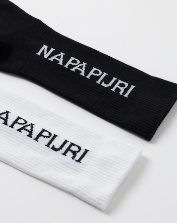 Napapijri Hoku 2 Pack Socks - Black/White
