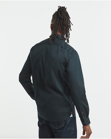 Tommy Hilfgier Long Sleeve Flex Poplin Shirt - Black