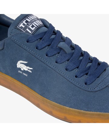 Lacoste Baseshot Suede Trainers - Navy/Gum