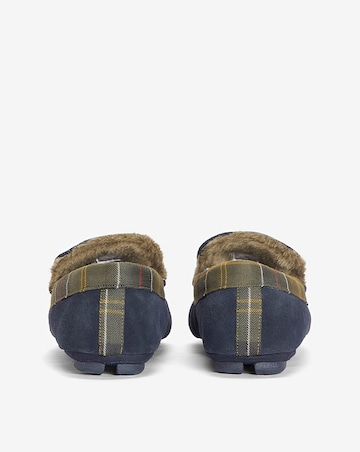 Barbour Monty Moccasin Slipper - Navy