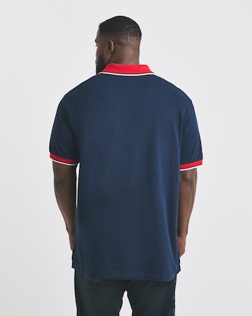 Polo Ralph Lauren Short Sleeve Tipped Collar Polo - Navy