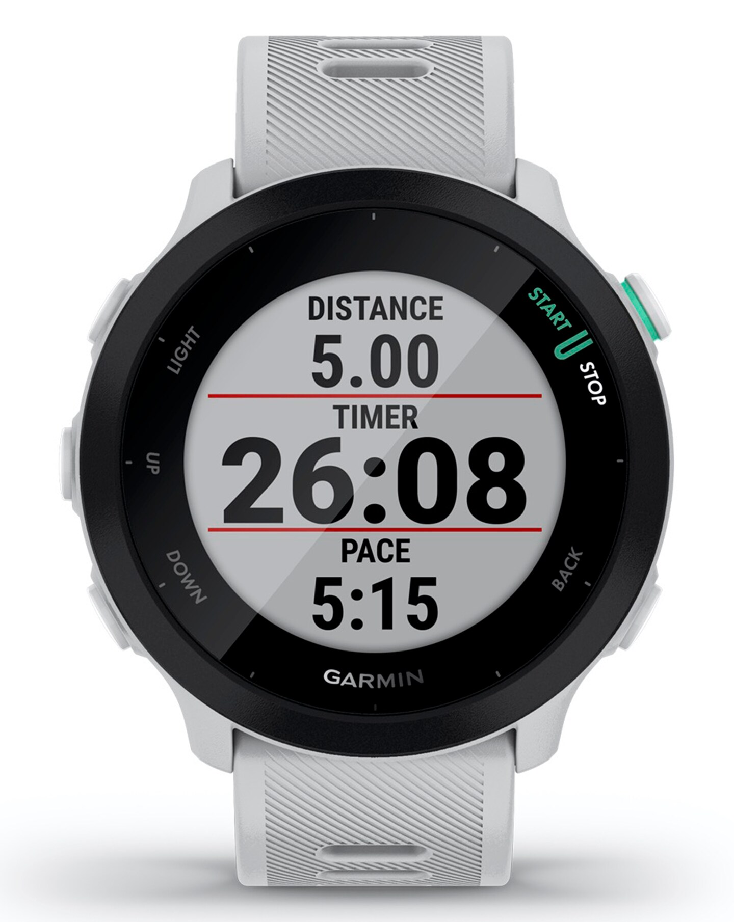Garmin Forerunner 55 GPS Running Smart Watch - White | Jacamo