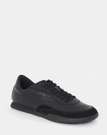 Boss Careton Low Leather Trainers - Black