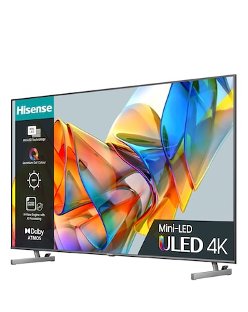 Hisense 55in 55U6KQTUK Smart 4K UHD HDR Mini-LED TV with Dolby Vision IQ