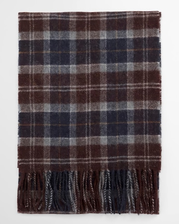 Barbour Tartan Lambswool Scarf - Midnight Oak