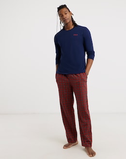 Polo Ralph Lauren Plaid Pyjama Gift Set - Navy/Red