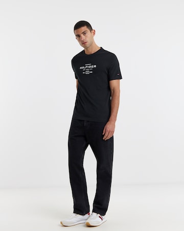 Tommy Hilfiger Short Sleeve Stack Graphic T-Shirt - Black