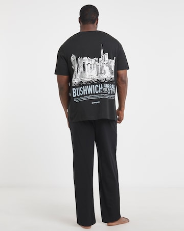 Jack & Jones Bushwich Back Graphic T-Shirt - Black