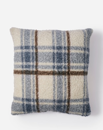 Boucle Checked Cushion