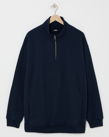 1/4 Zip Relaxed Fit Sweatshirt