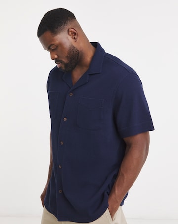 Polo Ralph Lauren Short Sleeve Waffle Jersey Shirt - Navy