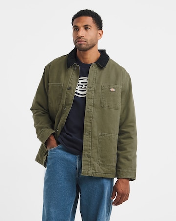 Dickies Chore Lined Canvas Jacket - Military Green