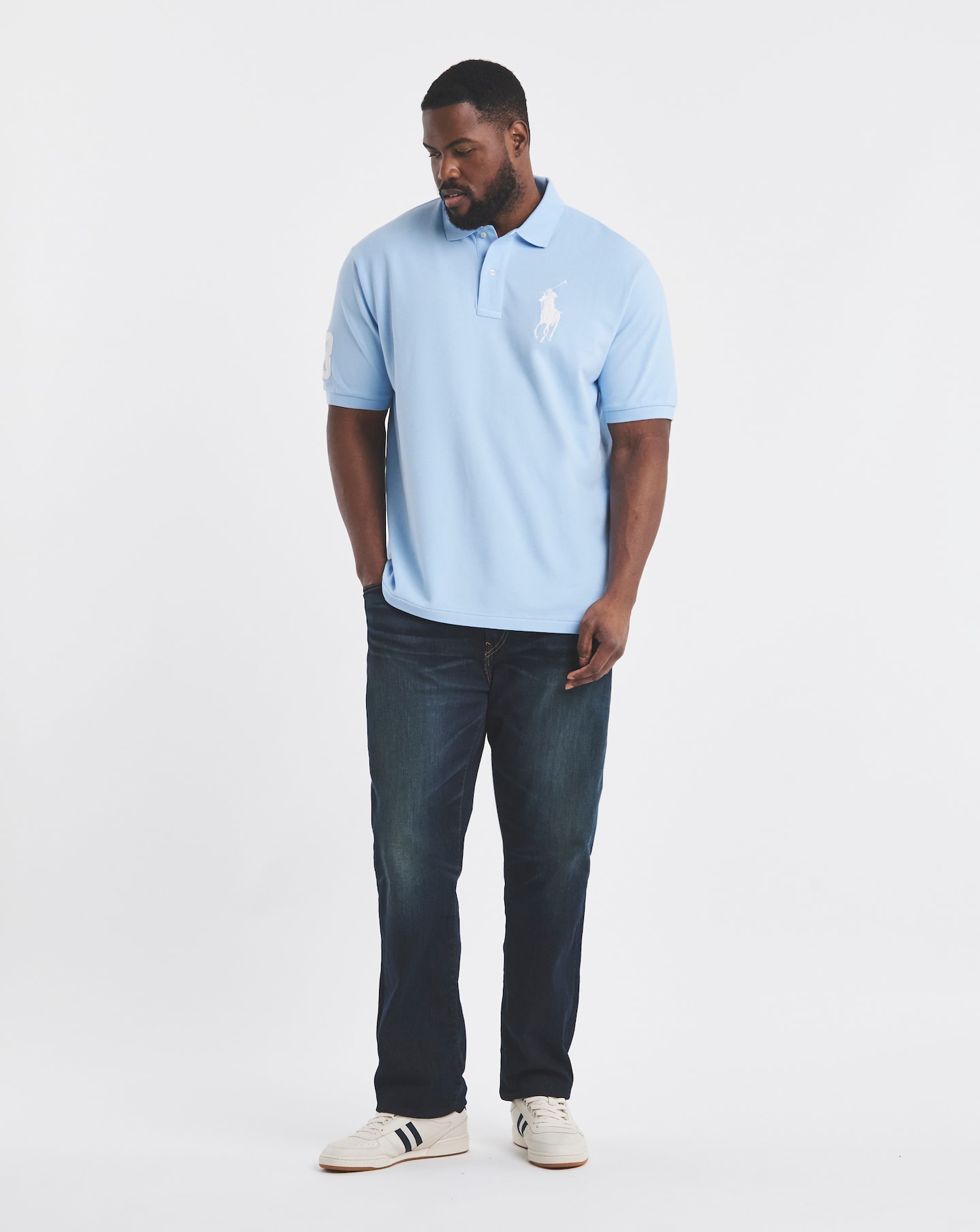 Polo Ralph Lauren Short Sleeve Big Pony Polo - Blue | Jacamo