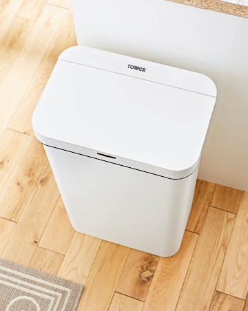 Tower 50L Rectangular Sensor Bin White