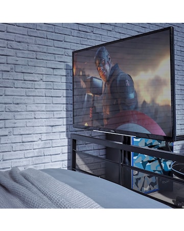 X Rocker Base Camp Double Bed with Vesa Mount Bracket - Black