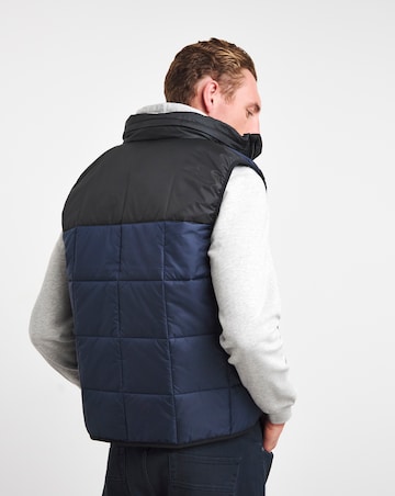 Lacoste Colourblock Padded Hooded Gilet