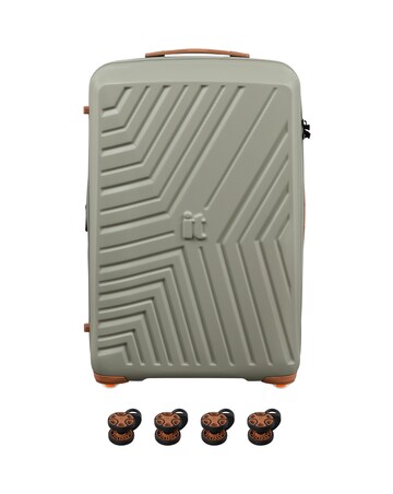 IT Luggage Convertible 6pc Suitcase Set with Removable Wheels