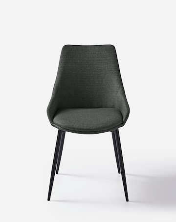 Oslo Round Dining Table with 4 Etta Fabric Chairs