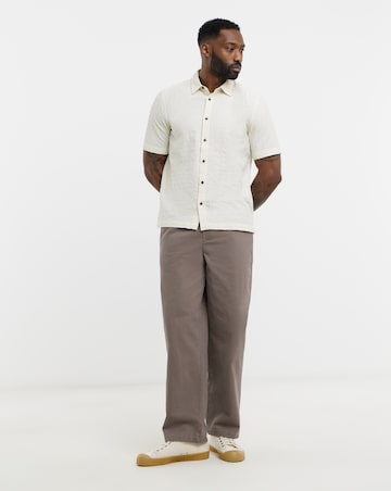 Only & Sons Textured Wilson Shirt - Cream